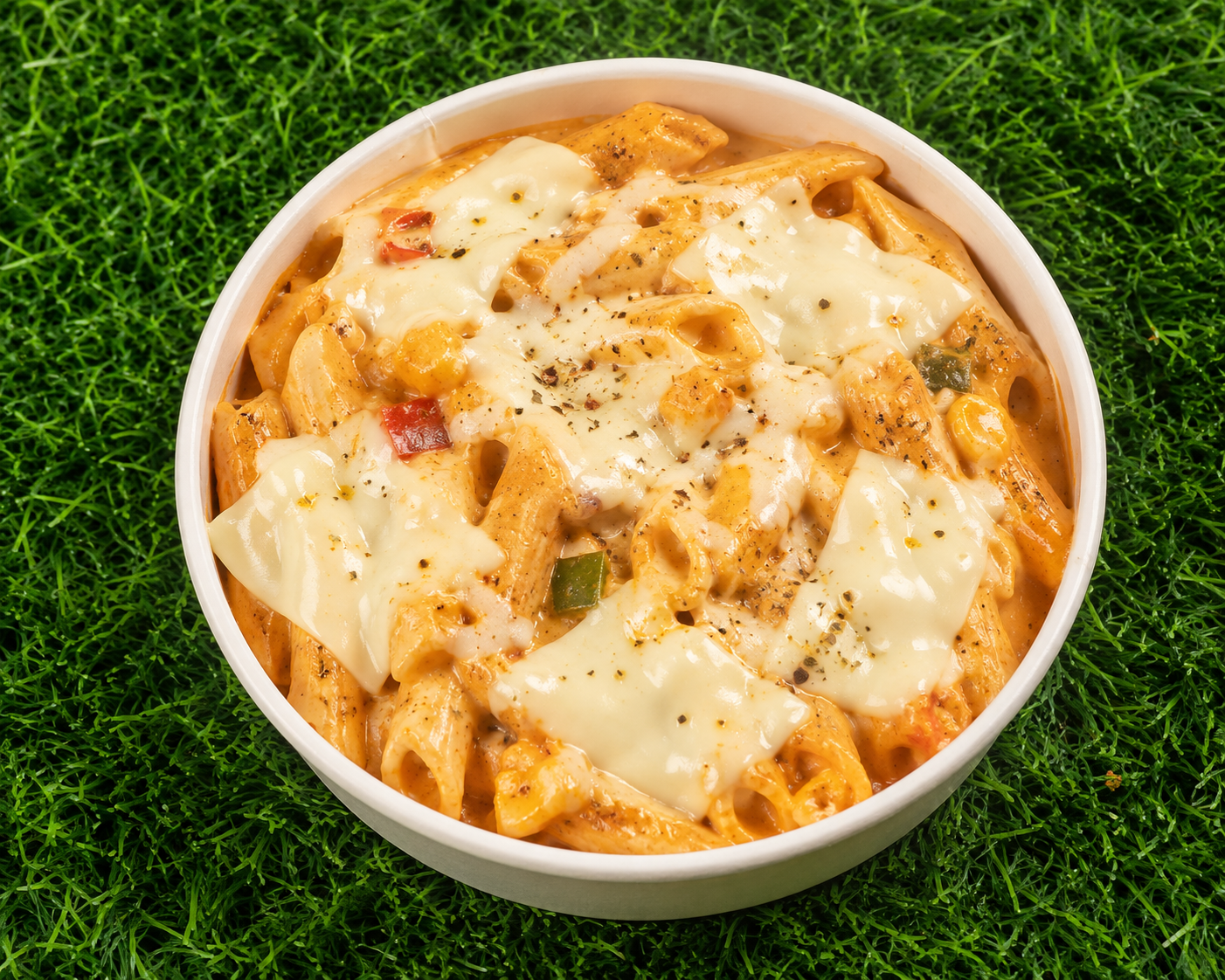 Cheesy Veg Penne Pasta