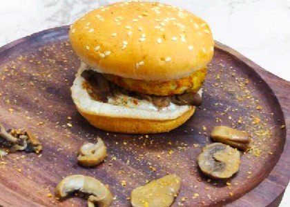 Whole Wheat Mushroom Burger
